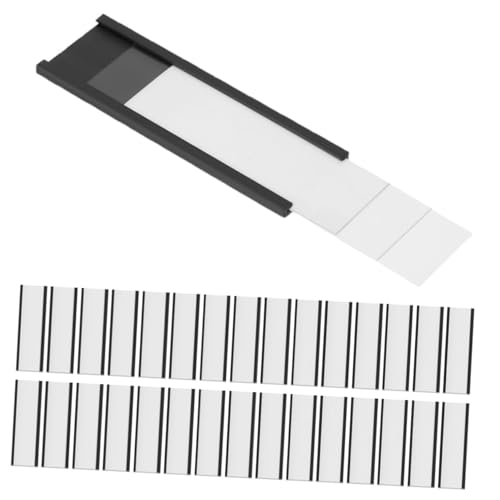 Cabilock 50 Stück Magnetische Etikettenhalter, C-kanal-etikettenhalter, Magnetisches Namensschild Mit Transparenten Kunststoffschutzfolien Und Weißen Papiereinlagen Cabilock 50 Stück Magnetische Etikettenhalter, C-kanal-etikettenhalter, Magnetisches Namensschild Mit Transparenten Kunststoffschutzfolien Und Weißen Papiereinlagen von Cabilock
