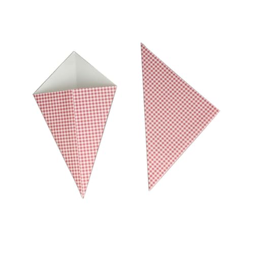 Cabilock 50 Stück Popcorn Papiertüten mit Dreieckskegel design Ölabweisende Snackboxen für Party Geeignet für Popcorn Pommes Süßigkeiten Stabile Treat Boxen mit Modischem Karomuster Cabilock 50 Stück Popcorn Papiertüten mit Dreieckskegel design Ölabweisende Snackboxen für Party Geeignet für Popcorn Pommes Süßigkeiten Stabile Treat Boxen mit Modischem Karomuster von Cabilock