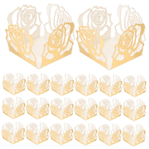 Cabilock 50 Stücke Schokolade Verpackung Tabletts Schlüssel Gefälligkeiten Candy Decor Hohl Muster Hochzeit Party Gefälligkeiten Papier Trüffel Basen Stilvolle Cabilock 50 Stücke Schokolade Verpackung Tabletts Schlüssel Gefälligkeiten Candy Decor Hohl Muster Hochzeit Party Gefälligkeiten Papier Trüffel Basen Stilvolle von Cabilock
