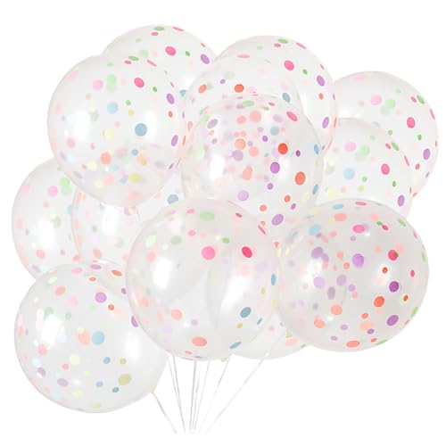 Cabilock 50 Stück Transparente Ballons mit Bunten Punkten Hochzeits und Geburtstagsdeko Partybedarf für und Festliche Anlässe Langlebig und Einfach zu Verwenden Cabilock 50 Stück Transparente Ballons mit Bunten Punkten Hochzeits und Geburtstagsdeko Partybedarf für und Festliche Anlässe Langlebig und Einfach zu Verwenden von Cabilock