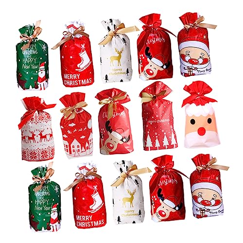 Cabilock 50 Stück Weihnachts Kordelzugbeutel Geschenktüten für Süßigkeiten Plätzchen und Kleine Überraschungen für Ihre Festlichkeiten Cabilock 50 Stück Weihnachts Kordelzugbeutel Geschenktüten für Süßigkeiten Plätzchen und Kleine Überraschungen für Ihre Festlichkeiten von Cabilock