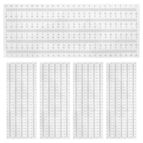 Cabilock 50 Stück selbstklebendes Linealband – Abziehen und Aufkleben, Maßband, Linealaufkleber mit für Holzbearbeitung, Zeichentisch, Werkbank, 0–25 cm Cabilock 50 Stück selbstklebendes Linealband – Abziehen und Aufkleben, Maßband, Linealaufkleber mit für Holzbearbeitung, Zeichentisch, Werkbank, 0–25 cm von Cabilock