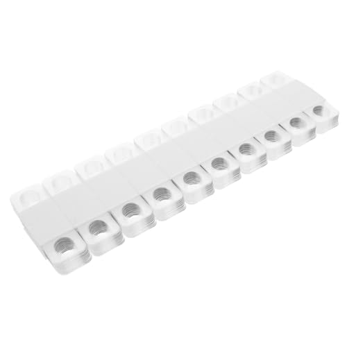 Cabilock 500 Stück Transparente Selbstklebende Rundloch hängeschilder aus PVC Pet Starke Haftung für Einzelhandel Supermarkt Ladenauslage Etiketten Vielseitig für Schmuck Bastelwaren von Cabilock
