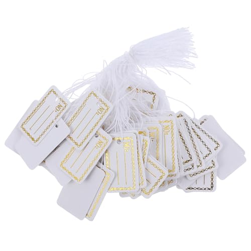 Cabilock 500 Stück Weinjahre Etiketten mit Schnur Beschreibbare Papieranhänger für Schmuck Geschenke Lebensmittel Praktische Preisschilder Fach Goldgerandete Rote Weinjahresanhänger Cabilock 500 Stück Weinjahre Etiketten mit Schnur Beschreibbare Papieranhänger für Schmuck Geschenke Lebensmittel Praktische Preisschilder Fach Goldgerandete Rote Weinjahresanhänger von Cabilock
