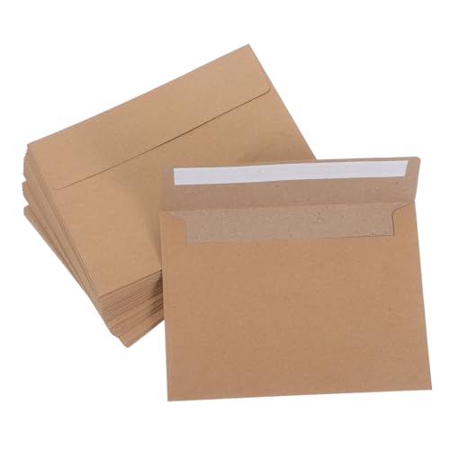 Cabilock 50Stücke Einladung Umschläge Selbstklebend für Hochzeitseinladungen und Grußkarten Kraftpapier für Besondere Anlässe zu Handhaben Cabilock 50Stücke Einladung Umschläge Selbstklebend für Hochzeitseinladungen und Grußkarten Kraftpapier für Besondere Anlässe zu Handhaben von Cabilock