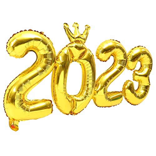 Cabilock 5Sätze Teiliges Neujahrsballons Dekorative Zahlballons für Silvesterfeiern Abschlussfeiern und Partys Langlebig und Farbenfroh zur Raumgestaltung von Cabilock