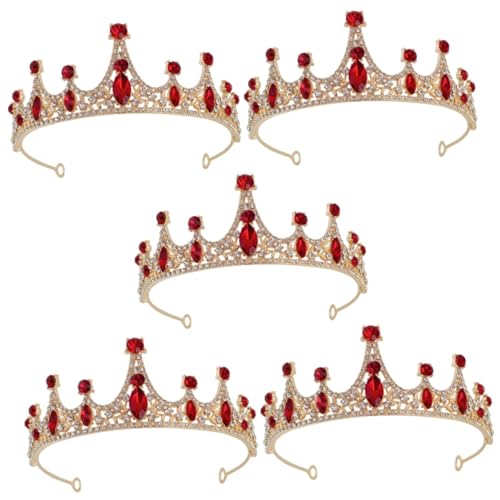 Cabilock 5St Tiara verkleidung kinder karnevalskostüme kinder Brautgeschenke Haarschmuck für die Hochzeit Stirnbänder Prinzessin Krone Stirnband mit Kinderkrone Strass-Kopfschmuck Mädchen von Cabilock