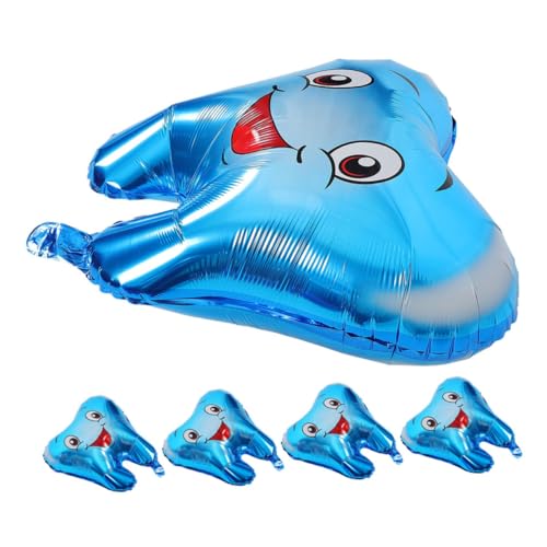Cabilock 5Stücke Zahnballons Aufblasbare Folienballons für Babyparty Dekoration Aluminiumfolie Wiederverwendbar für Innen und Außenbereich Süßes Zahndesign Geburtstagsparty Cabilock 5Stücke Zahnballons Aufblasbare Folienballons für Babyparty Dekoration Aluminiumfolie Wiederverwendbar für Innen und Außenbereich Süßes Zahndesign Geburtstagsparty von Cabilock