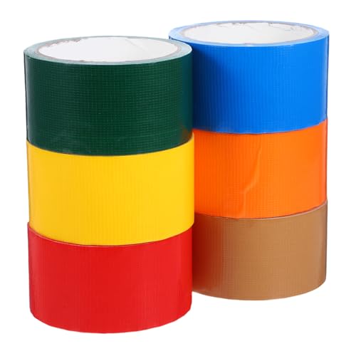 Cabilock 6 Rollen Bunte Duct Tape Starkes Wasserdichtes Klebeband für Diy Hochzeiten Dekorationen Vielseitig Einfach zu Verwenden ohne Rückstände Cabilock 6 Rollen Bunte Duct Tape Starkes Wasserdichtes Klebeband für Diy Hochzeiten Dekorationen Vielseitig Einfach zu Verwenden ohne Rückstände von Cabilock