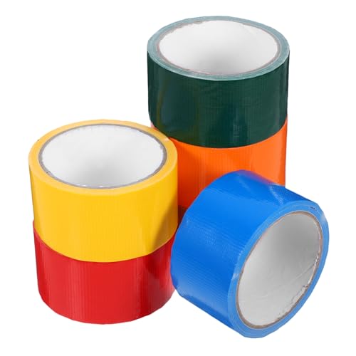 Cabilock 6 Rollen Bunte Duct Tape Wasserdichtes Stark Haftendes Klebeband für Diy Projekte Hochzeiten und Kreative Bastelarbeiten Verschiedenen Farben von Cabilock