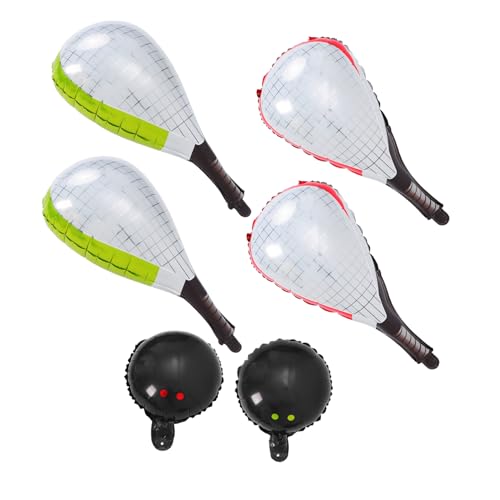 Cabilock 6 Stück Bunte Tennisball Ballons für Sport Mottopartys Dekoration für Geburtstagsfeiern Wiederverwendbar Einfache Selbstversiegelung von Cabilock