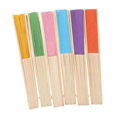 Cabilock 6 Stück Faltbare Handfächer aus Papier Bunte Blanko Fächer für Diy Kunst und Basteln Leicht Handlich für Vorschule Party Dekoration und Kreatives Gestalten Cabilock 6 Stück Faltbare Handfächer aus Papier Bunte Blanko Fächer für Diy Kunst und Basteln Leicht Handlich für Vorschule Party Dekoration und Kreatives Gestalten von Cabilock