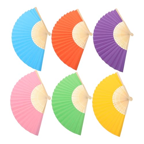 Cabilock 6 Stück Faltfächer Aus Papier – Bunte DIY Bastelfächer Blanko Handfächer Für Malen Vorschul Kunstbedarf Party Outdoor Aktivitäten Urlaub Cabilock 6 Stück Faltfächer Aus Papier – Bunte DIY Bastelfächer Blanko Handfächer Für Malen Vorschul Kunstbedarf Party Outdoor Aktivitäten Urlaub von Cabilock