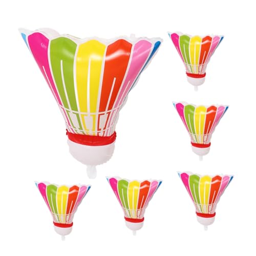 Cabilock 6 Stück Giant Inflatable Badminton Balloons zur Sport Party Dekoration Foil Shuttlecock Ballons für Geburtstagsfeiern Einfach Aufzubauen und Wiederverwendbar von Cabilock