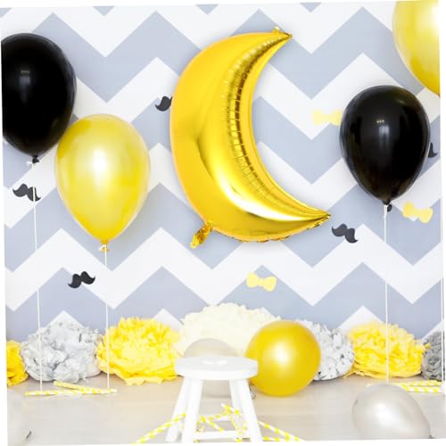 Cabilock 6 Stück Goldene Mond Folienballons Teilig Aufblasbar Aluminiumfolie Runde Partydeko für Geburtstag Hochzeit Valentinstag Vielseitig als Wand oder Luftdekoration Cabilock 6 Stück Goldene Mond Folienballons Teilig Aufblasbar Aluminiumfolie Runde Partydeko für Geburtstag Hochzeit Valentinstag Vielseitig als Wand oder Luftdekoration von Cabilock