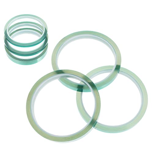 Cabilock 6 Stück Hitzebeständiges Klebeband Hochtemperatur-elektroband Diy Klebeband Hochtemperatur-vakuumdichtungsband Ohne Leckage Klebstoff Klebestreifen Klebrig Das Haustier Green von Cabilock