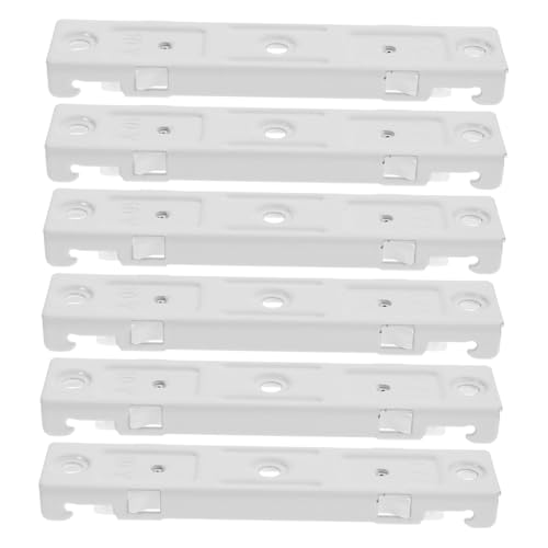 Cabilock 6 Stück Hochleistungs Vorhangschienenverbinder aus Edelstahl Teiliges Gebogene Deckenbefestigung für Gardinenschienensysteme Einsetzbar für Raumteiler und Vorhänge Weiß Cabilock 6 Stück Hochleistungs Vorhangschienenverbinder aus Edelstahl Teiliges Gebogene Deckenbefestigung für Gardinenschienensysteme Einsetzbar für Raumteiler und Vorhänge Weiß von Cabilock