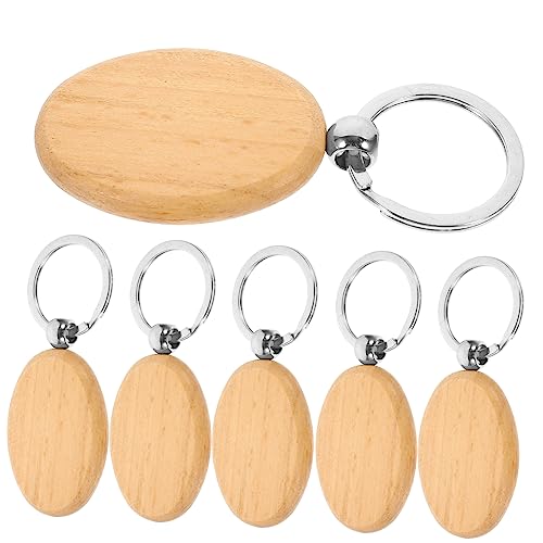 Cabilock 6 Stück Holz Schlüsselanhänger Blanko DIY Schlüsselanhänger aus Buchenholz Personalisierbar für Bastelprojekte für Schlüsselbund und Dekoration Cabilock 6 Stück Holz Schlüsselanhänger Blanko DIY Schlüsselanhänger aus Buchenholz Personalisierbar für Bastelprojekte für Schlüsselbund und Dekoration von Cabilock
