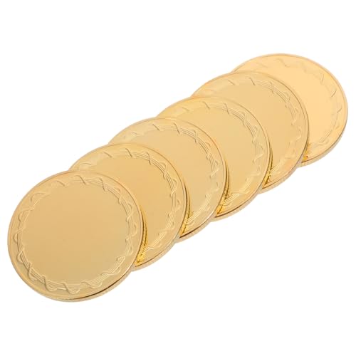 Cabilock 6 Stück Leere Münzen Gravurblanks für Diy Projekte Metallmünzen für Kreative Gravuren und Erinnerungsstücke für Reisen und Sammlungen Durchmesser Goldplattierte Oberfläche Cabilock 6 Stück Leere Münzen Gravurblanks für Diy Projekte Metallmünzen für Kreative Gravuren und Erinnerungsstücke für Reisen und Sammlungen Durchmesser Goldplattierte Oberfläche von Cabilock