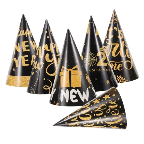 Cabilock 6 Stück Neujahrsfeier Papierhut Gold Partyhüte für Erwachsene und Elastisch und Bequem Happy Year Dekorationen für Silvesterfeiern und Geburtstagsfeiern Cabilock 6 Stück Neujahrsfeier Papierhut Gold Partyhüte für Erwachsene und Elastisch und Bequem Happy Year Dekorationen für Silvesterfeiern und Geburtstagsfeiern von Cabilock