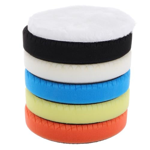 Cabilock 6 Stück Schaumstoffpolierkissen polierpads auto poliermaschine Polierpad für Fahrzeug Polierscheiben-Set Autopolierer-Pads Fahrzeugaufbereitungs-Kit Polierpad aus Wolle Schwamm Cabilock 6 Stück Schaumstoffpolierkissen polierpads auto poliermaschine Polierpad für Fahrzeug Polierscheiben-Set Autopolierer-Pads Fahrzeugaufbereitungs-Kit Polierpad aus Wolle Schwamm von Cabilock