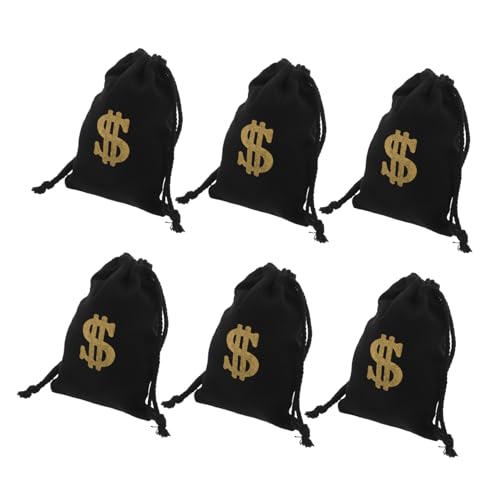 Cabilock 6 Stück -Symbol Stoffbeutel Tasche mit Kordelzug Schmuckbeutel aus Stoff Aufbewahrungstaschen mit Kordelzug Münzbeutel Schmuck Reisebeutel Bettwäsche aus Baumwolle Schwarz Cabilock 6 Stück -Symbol Stoffbeutel Tasche mit Kordelzug Schmuckbeutel aus Stoff Aufbewahrungstaschen mit Kordelzug Münzbeutel Schmuck Reisebeutel Bettwäsche aus Baumwolle Schwarz von Cabilock