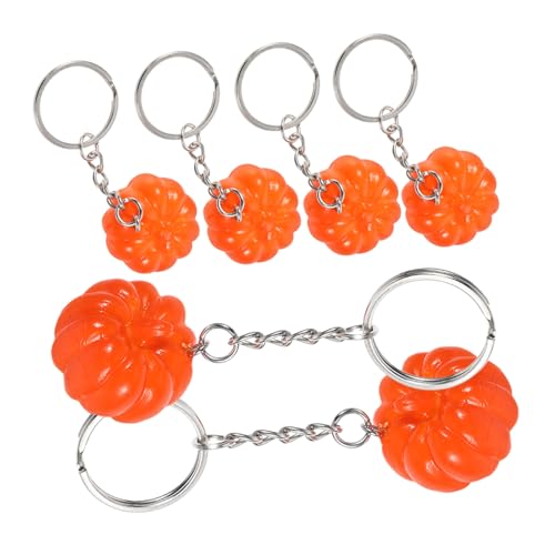 Cabilock 6 Stück Teiliges Halloween Schlüsselanhänger Kürbis Anhänger Vielseitige Dekoration für Taschen Autos und Geburtstagsfeiern Party Cabilock 6 Stück Teiliges Halloween Schlüsselanhänger Kürbis Anhänger Vielseitige Dekoration für Taschen Autos und Geburtstagsfeiern Party von Cabilock