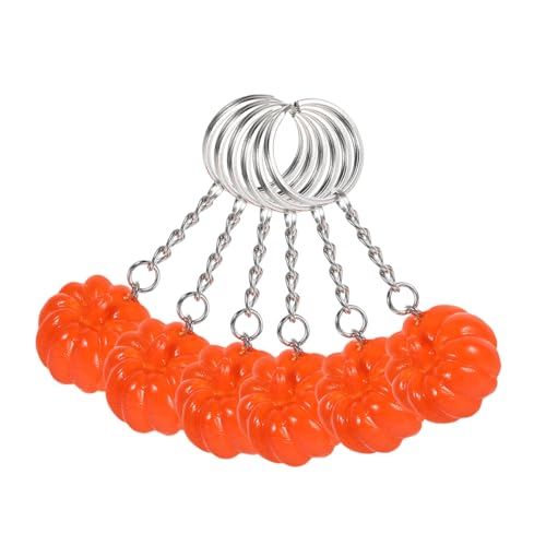 Cabilock 6 Stück Teiliges Halloween Schlüsselanhänger mit Süßen Kürbis Motiven Dekorative Schlüsselanhänger für Halloween Geburtstagsfeiern und Accessoires Cabilock 6 Stück Teiliges Halloween Schlüsselanhänger mit Süßen Kürbis Motiven Dekorative Schlüsselanhänger für Halloween Geburtstagsfeiern und Accessoires von Cabilock