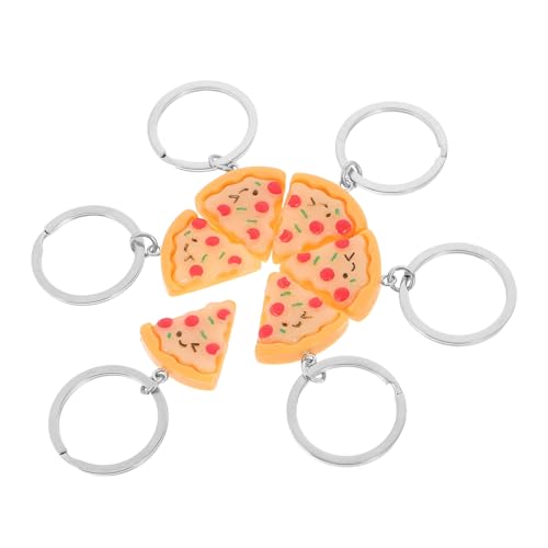 Cabilock 6 Stück Teiliges Pizza Schlüsselanhänger Realistische Lebensmittel Anhänger Kreative Taschen Deko Schlüsselring Vielseitiges Accessoire für Schlüssel Taschen und Partygeschenke Cabilock 6 Stück Teiliges Pizza Schlüsselanhänger Realistische Lebensmittel Anhänger Kreative Taschen Deko Schlüsselring Vielseitiges Accessoire für Schlüssel Taschen und Partygeschenke von Cabilock