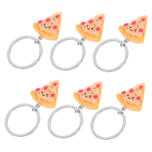 Cabilock 6 Stück Teiliges Pizza Schlüsselanhänger aus Harz und Lustige Accessoires für Praktische Taschenanhänger und Party für Jungen Cabilock 6 Stück Teiliges Pizza Schlüsselanhänger aus Harz und Lustige Accessoires für Praktische Taschenanhänger und Party für Jungen von Cabilock
