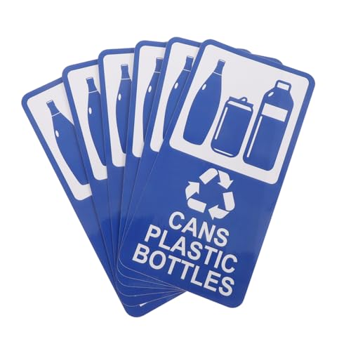 Cabilock 6 Stück Teiliges Recycling Aufkleber Selbstklebende Wasserdichte Mülltonnen Etiketten für Dosen und Flaschen Wetterfest Langlebig für Büros und Haushalte Cabilock 6 Stück Teiliges Recycling Aufkleber Selbstklebende Wasserdichte Mülltonnen Etiketten für Dosen und Flaschen Wetterfest Langlebig für Büros und Haushalte von Cabilock