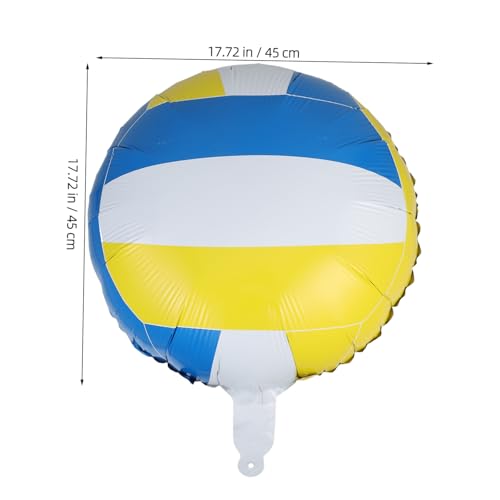 Cabilock 6 Stück Teiliges Volleyball Ballon Aufblasbar Langlebige Dekoration Leichte Volleyball Party Deko für Geburtstag Strand und Sportthemenfeiern Blau Gelb Cabilock 6 Stück Teiliges Volleyball Ballon Aufblasbar Langlebige Dekoration Leichte Volleyball Party Deko für Geburtstag Strand und Sportthemenfeiern Blau Gelb von Cabilock