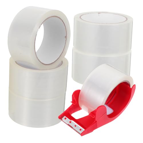 Cabilock 6 Stück Verpackungsmaterial Packband, Strapazierfähig Verpackungsklebeband Mit Abroller Packband Mit Abroller Wickelband Für Hochleistungs-packband Schifffahrtsbedarf Abs Cabilock 6 Stück Verpackungsmaterial Packband, Strapazierfähig Verpackungsklebeband Mit Abroller Packband Mit Abroller Wickelband Für Hochleistungs-packband Schifffahrtsbedarf Abs von Cabilock