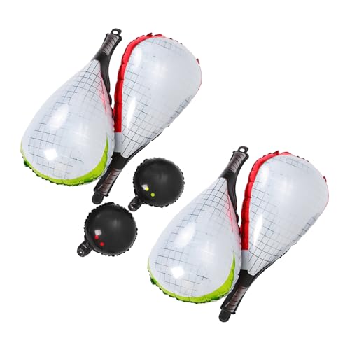 Cabilock 6 Tennis Party Luftballons Folienballons Für Sport Geburtstagsparty Dekorationen Tennis Gastgeschenke Abschlussfeier Babyparty Hochzeit von Cabilock