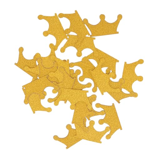 Cabilock 600stücke Goldene Krone Konfetti Doppelseitiges Papier Konfetti Für Geburtstagsfeiern Hochzeiten Und Tischdekoration Festliche Streudeko Für Kreative Bastelprojekte von Cabilock