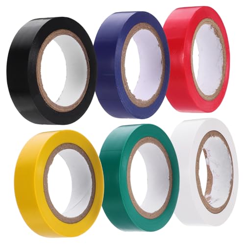 Cabilock 6Rollen Buntes Isolierband Elektrisches Klebeband Temperatur Korrosionsbeständig zum Organisieren Identifizieren von Kabeln Drähten Cabilock 6Rollen Buntes Isolierband Elektrisches Klebeband Temperatur Korrosionsbeständig zum Organisieren Identifizieren von Kabeln Drähten von Cabilock