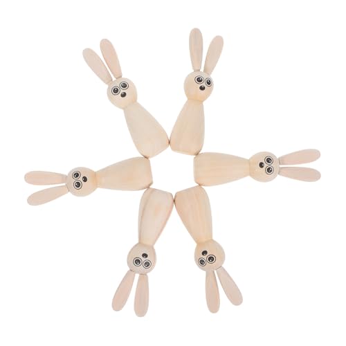 Cabilock 6St Osterhasenpuppe Lampenschirm für zu Hause gefälschte Dekoration Dekoration Melden Sie Farbpuppen an Basteln Holzkaninchen Osterbasteln für Osterhandwerk aus Holz Cabilock 6St Osterhasenpuppe Lampenschirm für zu Hause gefälschte Dekoration Dekoration Melden Sie Farbpuppen an Basteln Holzkaninchen Osterbasteln für Osterhandwerk aus Holz von Cabilock