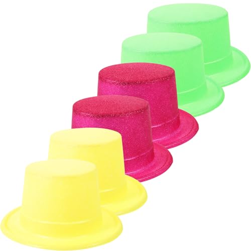 Cabilock 6 Stücke Fluoreszenz Papier Hüte Party Favors Weichen Bequemen Licht-up Geburtstag Decor Neuheit Kopfschmuck Für Cosplay von Cabilock