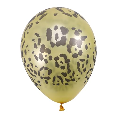 Cabilock 6St Partyballons -Zoll-Leopardenmuster-Latexballons Gelbe Leopardenmuster-Latexballons Luftballons Hochzeitsballons Tierkopf schmücken von Cabilock