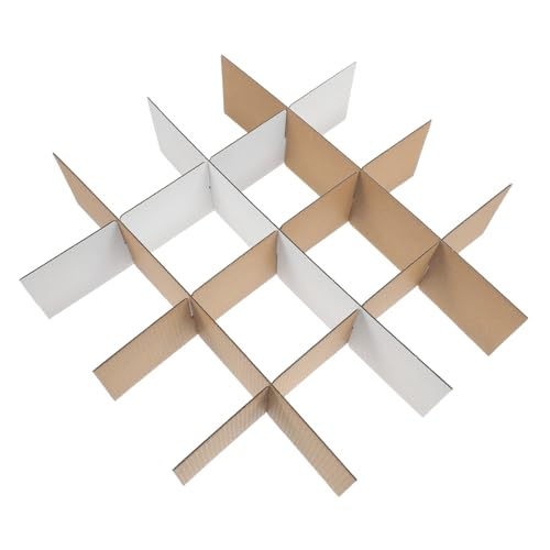 Cabilock 6Stücke Umzugskartons Trennwände aus Robustem Karton Effektiver Schutz für Glaswaren Geschirr Gitterdesign für Stabile Verpackung Einfach Montierbar für Sicheren Cabilock 6Stücke Umzugskartons Trennwände aus Robustem Karton Effektiver Schutz für Glaswaren Geschirr Gitterdesign für Stabile Verpackung Einfach Montierbar für Sicheren von Cabilock