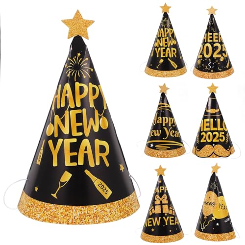 Cabilock Festliche 2025 Frohes Neues Jahr Partyhüte Jungen Und Mädchen Hut Papier Hut Silvester Dekorationen Cabilock Festliche 2025 Frohes Neues Jahr Partyhüte Jungen Und Mädchen Hut Papier Hut Silvester Dekorationen von Cabilock