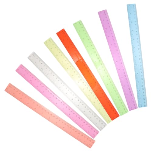 Cabilock 8 Stück Buntes Plastik Herrscher Zeichnungen Schreibwaren Kind Büro Messlineal durchsichtiges Kunststofflineal farbiger Herrscher Messwerkzeug Plastiklineal Student Lineal zeichnen Cabilock 8 Stück Buntes Plastik Herrscher Zeichnungen Schreibwaren Kind Büro Messlineal durchsichtiges Kunststofflineal farbiger Herrscher Messwerkzeug Plastiklineal Student Lineal zeichnen von Cabilock