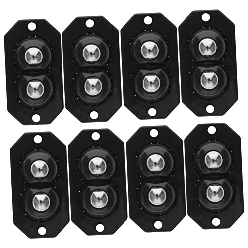 Cabilock 8 Stück Fügen Sie Das Universalrad Ein Rollräder Riemenscheibe Ein Rollenrad Mini-stahlwalze Laufrollen Für Geräte Aufkleber Radiergummi Mini-lenkräder Für Kleingeräte Abs Black von Cabilock