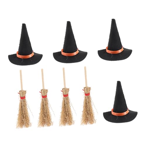 Cabilock 8 Stück Halloween- Halloween-mini-hexenhüte Outdoor-Besen Party Halloween -Dekorationen Halloween- Mini-Besen Halloween Schwarze Hexenhüte Hexenbesen Black Holz Cabilock 8 Stück Halloween- Halloween-mini-hexenhüte Outdoor-Besen Party Halloween -Dekorationen Halloween- Mini-Besen Halloween Schwarze Hexenhüte Hexenbesen Black Holz von Cabilock