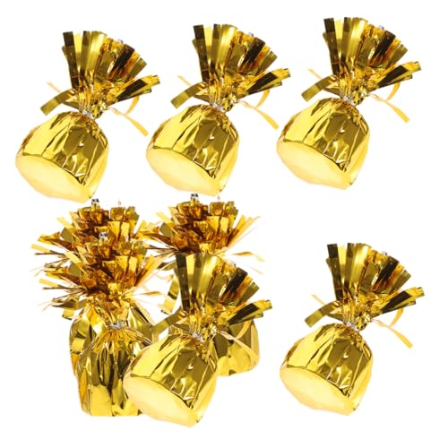 Cabilock Ballongewichtsanker Aus Massivem Metall 8 Stück Kunststoff Gold für Hohe Beanspruchung für Partydekorationen Cabilock Ballongewichtsanker Aus Massivem Metall 8 Stück Kunststoff Gold für Hohe Beanspruchung für Partydekorationen von Cabilock