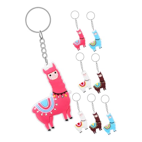 Cabilock 8 Stück Teiliges Alpaka Schlüsselanhänger aus PVC Bunte Cartoon Tier Anhänger für Praktische Taschen und Rucksackdeko als Mitgebsel für Geburtstagsfeiern und Partygeschenke Cabilock 8 Stück Teiliges Alpaka Schlüsselanhänger aus PVC Bunte Cartoon Tier Anhänger für Praktische Taschen und Rucksackdeko als Mitgebsel für Geburtstagsfeiern und Partygeschenke von Cabilock