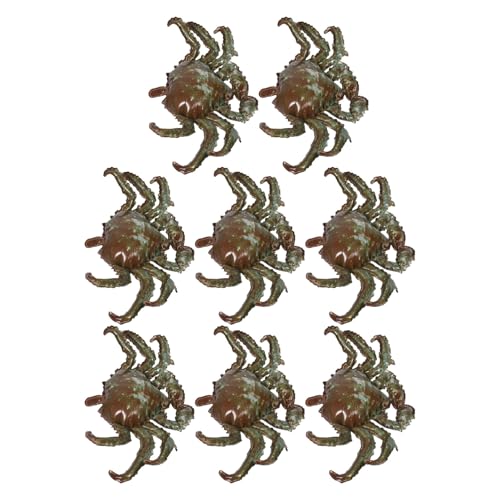 Cabilock 8 Stück Teiliges Krabben-party-deko-set Aluminiumfolie-ballons in Leuchtendem Cartoon-design Widerstandsfähige Aufblasbare Krabbenform Vielseitig für Geburtstagsfeiern und von Cabilock