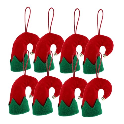 Cabilock 8 Stück Teiliges Mini Weihnachtsmützen aus Besteckhalter und Weihnachtsbaum Dekoration Vielseitige Tischdeko für Festtage Weiche Kompakte Xmas Hüte für Flaschen und Silberbesteck Cabilock 8 Stück Teiliges Mini Weihnachtsmützen aus Besteckhalter und Weihnachtsbaum Dekoration Vielseitige Tischdeko für Festtage Weiche Kompakte Xmas Hüte für Flaschen und Silberbesteck von Cabilock