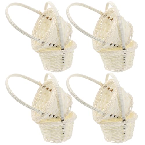 Cabilock 8 Stücke Körbchen Blumenkinder Mini Weidenkorb Blumenkörbe Small gewebter Korb Rattan Körbchen Mit Henkel Blumenkorb für Mini House Tischdeko Landhaus Deko - 14X9.5X9.5CM Cabilock 8 Stücke Körbchen Blumenkinder Mini Weidenkorb Blumenkörbe Small gewebter Korb Rattan Körbchen Mit Henkel Blumenkorb für Mini House Tischdeko Landhaus Deko - 14X9.5X9.5CM von Cabilock