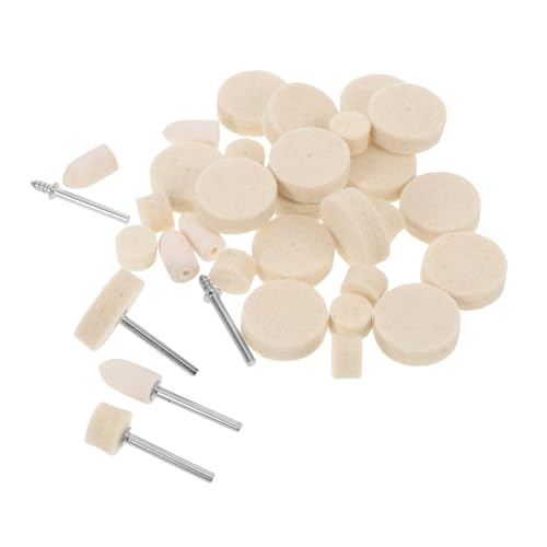 Cabilock 88 Stück Teiliges Woll-polierscheiben-set mit Filzpolierpads für Metall Kunststoff Holz Schmuck Vielseitiges Polier Polierkit für Präzise Oberflächenbearbeitung und Diy-anwendungen von Cabilock